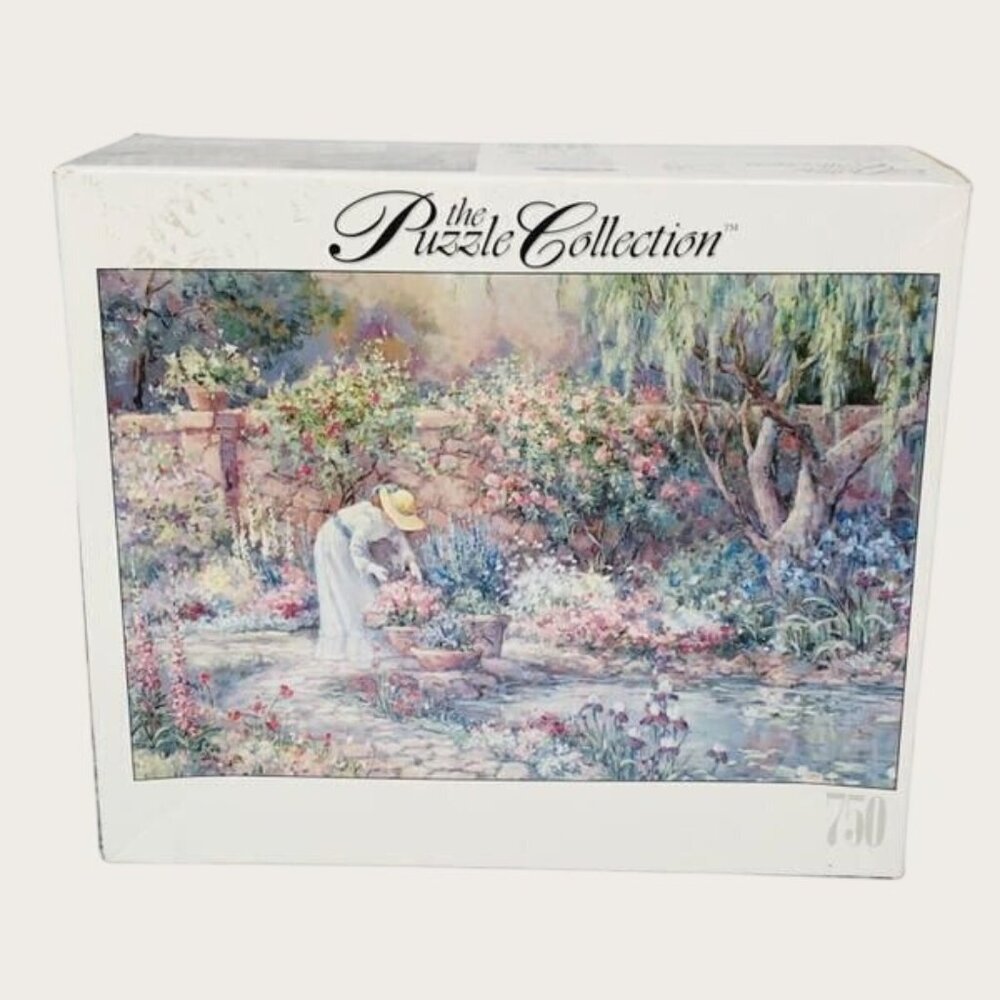 RoseArt The Puzzle Collection Her Garden 750 Pc Jigsaw Puzzle 18 x 26.5 New